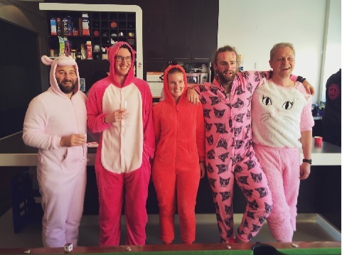 Powershop's onesie power suits.
